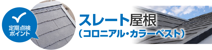 スレート屋根の定期点検ポイント