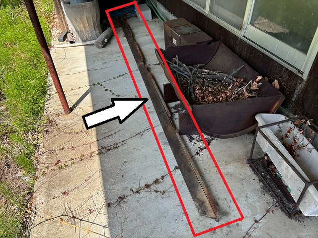 大崎市　強風で腐食した広小舞が飛散した