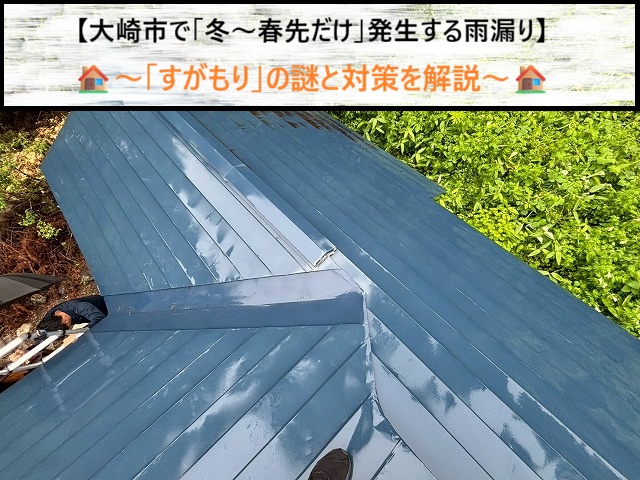 激しい雨でも平気なのに…？大崎市で「冬〜春先だけ」発生する雨漏り「すがもり」の謎と対策