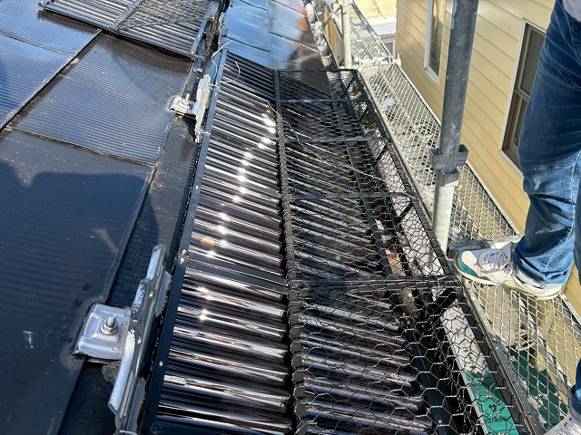 仙台市泉区　スノーZを軒先に仮設置している