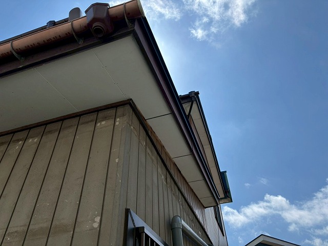 仙台市太白区　軒天張替え工事を行った