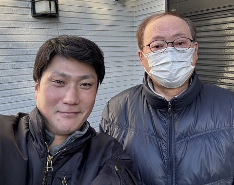 仙台市青葉区 U様邸 急勾配の屋根に雪止めアングルとスノーZを取り付けたお客様