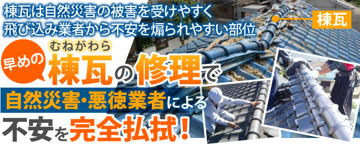 棟瓦修理の案内画像