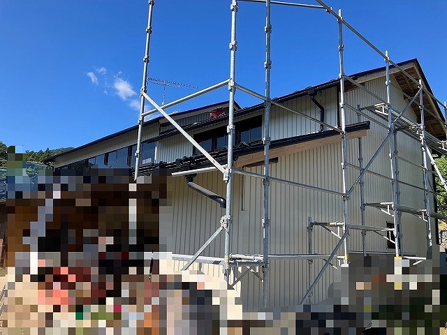 亘理町 倉庫 外壁張り替え工事 全体