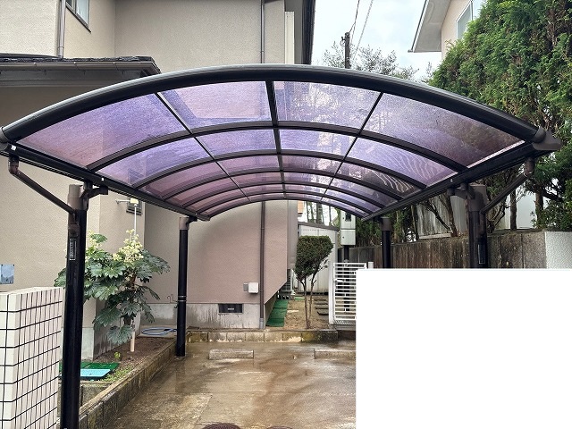 カーポートパネル修繕工事-施工完了