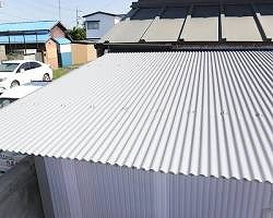 ガルバリウム鋼板波板アップ