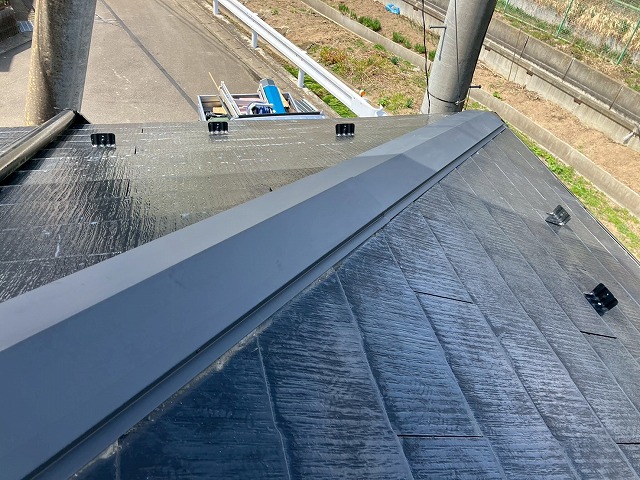 仙台市太白区 Y様邸 屋根の一部が風で捲れた 棟板金の交換工事を行ったお客様