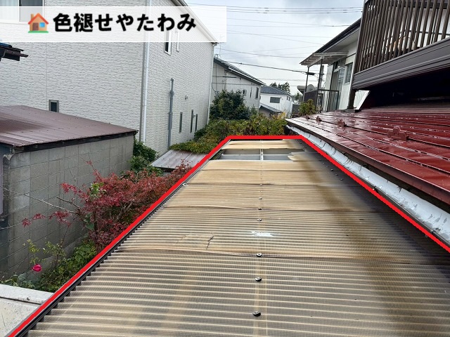 仙台市太白区 ポリカ波板交換工事 現地調査