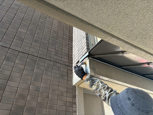 仙台市太白区 マンション補修工事 エキスパンションジョイント躯体 ひび割れ補修