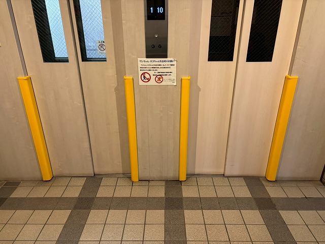 仙台市太白区 マンション補修工事 エレベーター脇コーナーガード取付け 完工