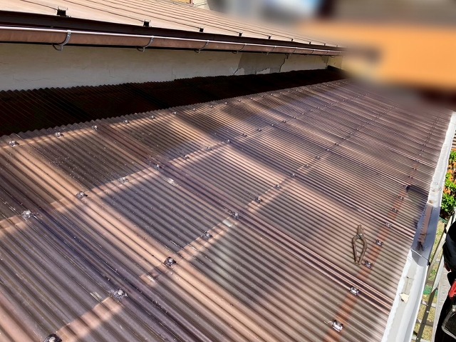  仙台市太白区-波板ポリカ屋根交換工事後