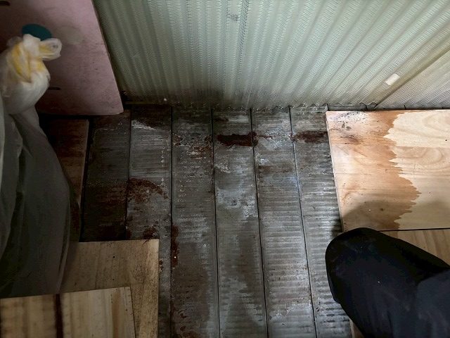 仙台市太白区 物置 現地調査 床