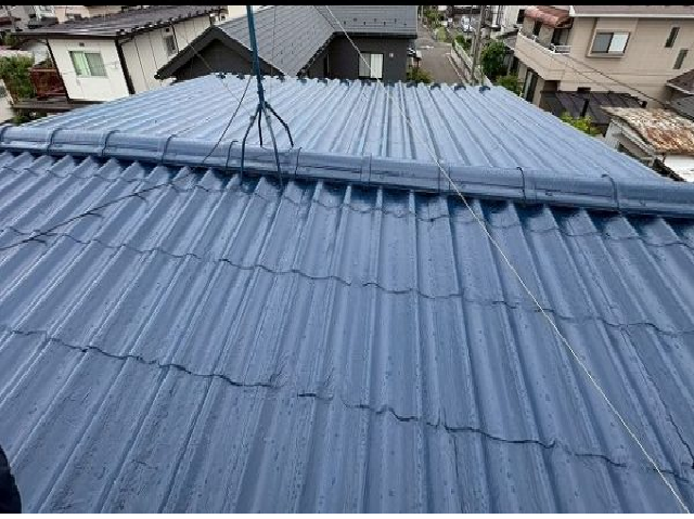 仙台市太白区 現地調査 塗装を重ねたセキスイU瓦