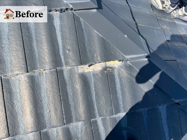 仙台市太白区-瓦修繕工事・雪止め設置