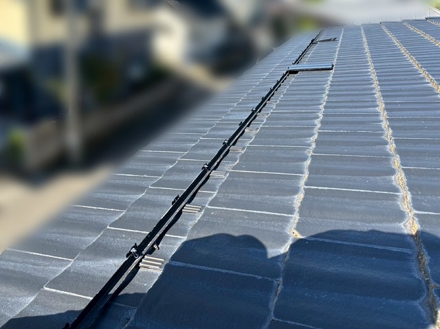 仙台市太白区-瓦修繕工事・雪止め設置