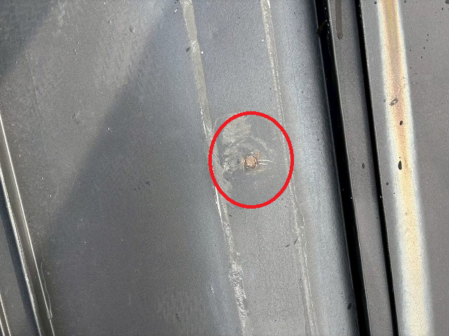 仙台市太白区 美容室 穴あき箇所