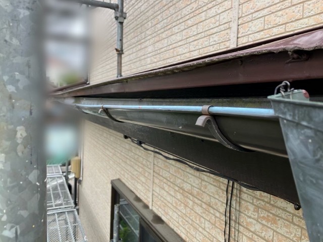  仙台市太白区-軒樋交換工事前