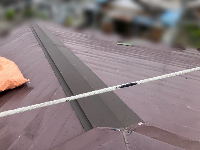 仙台市太白区にて棟板金交換工事後