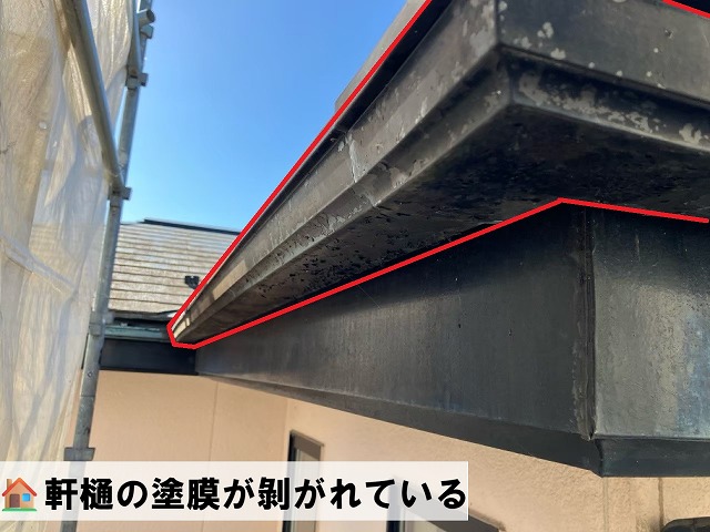 仙台市太白区鈎取-雨樋交換工事-現地調査