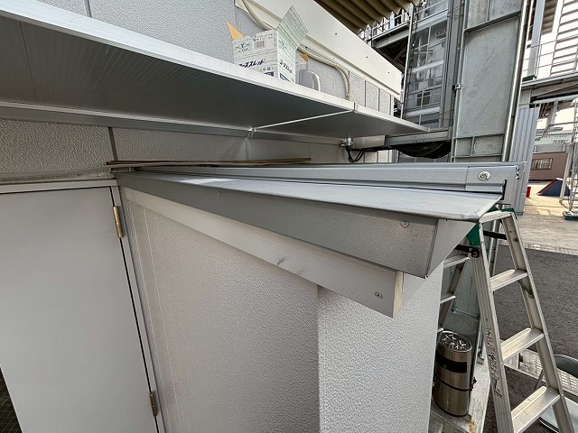 仙台市宮城野区 工場 洗面所 敷居 屋根 ケラバ板金