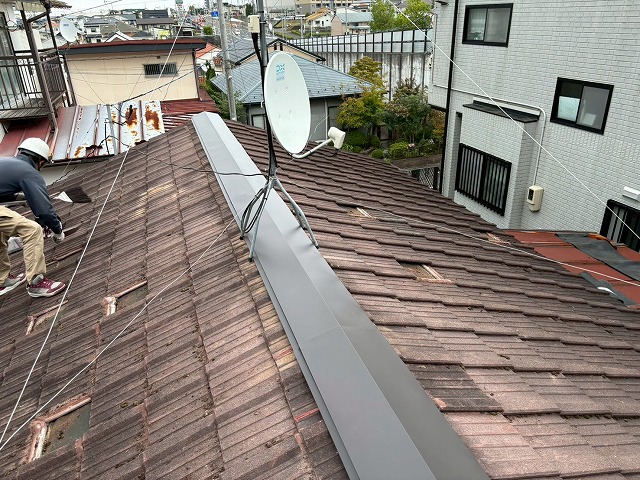 仙台市泉区 貸家 棟瓦修繕 完工