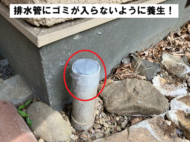 仙台市青葉区 雨樋交換 排水管養生