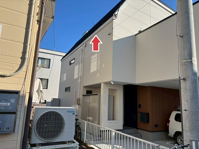 仙台市青葉区-雨樋新規取り付け工事-現地調査