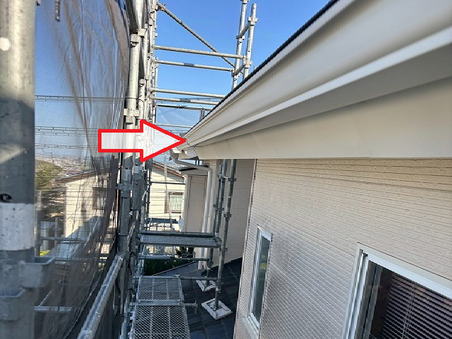 名取市 雨樋交換工事 軒樋設置