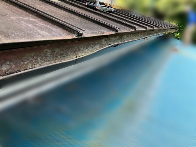 川崎町-雨樋解体工事