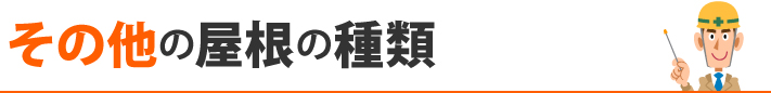 その他の屋根の種類